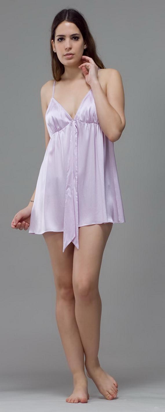 Silk Short Night Wear Nighty Dress 4 | She12: Girls Beauty Salon