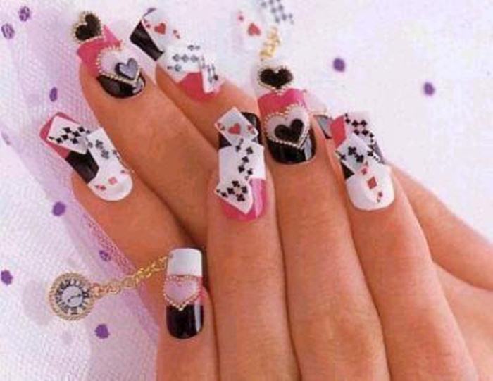 poker 3D Nail Art Designs | She12: Girls Beauty Salon